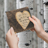 Rustieke Boho Tree Trunk Save The Date