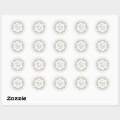 Rustieke Boho Trouw ID1109 Ronde Sticker (Vel)