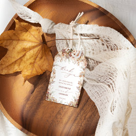 Rustieke Boho tuin bloemen bruiloft dank u Cadeaulabel