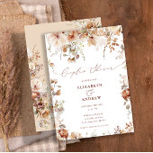 Rustieke Boho tuin bloemen paren douche Kaart