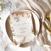 Rustieke Boho tuin bloemen paren douche Kaart