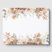 Rustieke Boho Tuin Bloemen Trouwen Gastenboek (Achterkant)