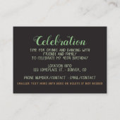 Rustieke Boho Verjaardagsfeest Mini Uitnodiging Ka (Achterkant)