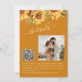 Rustieke boho Verliefd worden foto bruiloft Kaart (Achterkant)