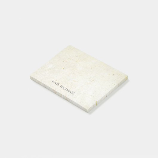 Rustieke Boho Voeg Je Naam Toe Post-it® Notes (Schuin)
