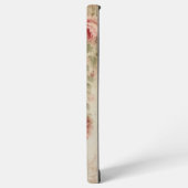 Rustieke Boho Waterverf Antiek Rozen w / Monogram Samsung Galaxy Hoesje (Linkerkant)