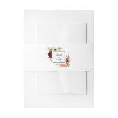 Rustieke Boho Waterverf Bloem Bruiloft Uitnodigingen Wikkel (Voorkant Voorbeeld)