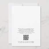 Rustieke Boho Waterverf Floral Alles in een bruilo Kaart (Achterkant)