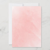 Rustieke Boho Waterverf Foliage Terracotta bruilof Kaart (Achterkant)