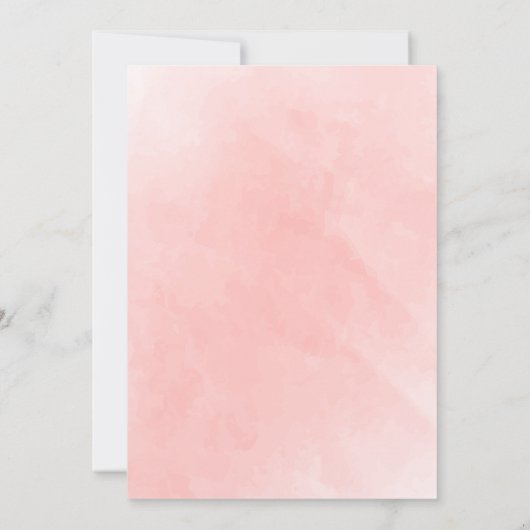 Rustieke Boho Waterverf Foliage Terracotta bruilof Kaart (Achterkant)