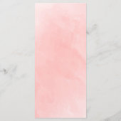 Rustieke Boho Waterverf Foliage Terracotta bruilof Menu (Achterkant)