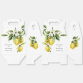 Rustieke Boho Waterverf Lemons bruiloft Bedankdoosjes (Ongevouwen)