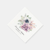 Rustieke Boho Waterverf Succulente Bloemen Servetten (Hoek)