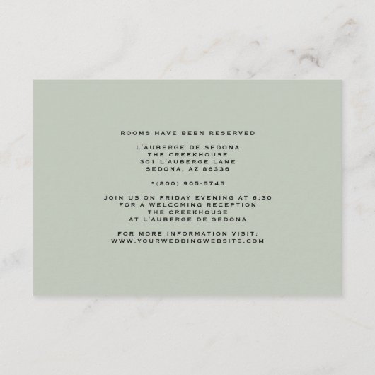 Rustieke Boho Waterverf Wildbloemen Informatiekaartje (Achterkant)