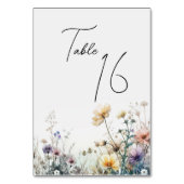 Rustieke Boho Waterverf Wildbloemen Kaart (Voorkant)