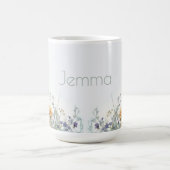 Rustieke Boho Waterverf Wildbloemen Koffiemok (Center)