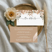 Rustieke Boho Wedding Details Enclosure Kaart