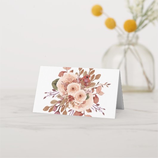 Rustieke Boho Wedding Place kaarten Plaatskaartje (Achterkant)