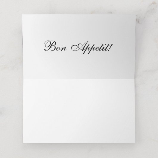 Rustieke Boho Wedding Place kaarten Plaatskaartje (Binnenkant ongevouwen)