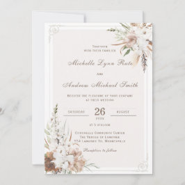 Rustieke Boho Wedding Printable Kaart