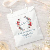 Rustieke Boho Wedding Treat Country Dank u Floral Bedankzakje (Geknipt)