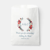 Rustieke Boho Wedding Treat Country Dank u Floral Bedankzakje (Voorkant)