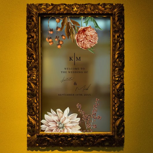 Rustieke Boho Welkom op onze bruiloft sticker