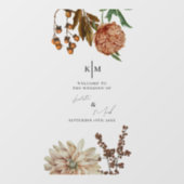 Rustieke Boho Welkom op onze bruiloft sticker (Vel)