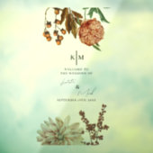 Rustieke Boho Welkom op onze bruiloft sticker (Vel 3)