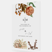 Rustieke Boho Welkom op onze bruiloft sticker Acryl Bord (Hoek)