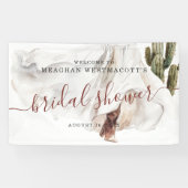 Rustieke Boho Western | Vrijgezellenfeest Welkom Spandoek (Horizontaal)