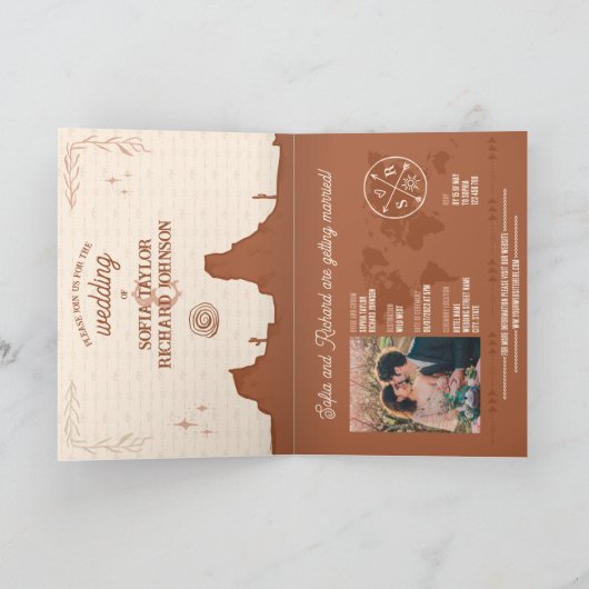 Rustieke Boho Westerne bruiloft bestemming Paspoor (Binnen)