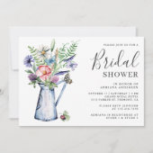 Rustieke Boho Wilde Bloemen Bruidsdouche Kaart (Voorkant)