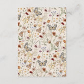 Rustieke Boho Wilde Bloemen Kaart Met Enveloppe (Achterkant)