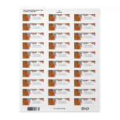 Rustieke Boho Wildflower Bruiloft RSVP Retouradres Etiket (Full Sheet)