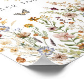 Rustieke Boho Wildflower Garden Favors Treat Sign Poster (Hoek)