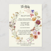 Rustieke Boho Wildflower Informatiekaartje (Voorkant)