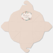 Rustieke Boho Wildflower krans bruiloft Bedankdoosjes (Ongevouwen)