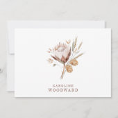 Rustieke Boho Wildflower Notitiekaartje (Voorkant)