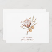 Rustieke Boho Wildflower Notitiekaartje (Voorkant / Achterkant)