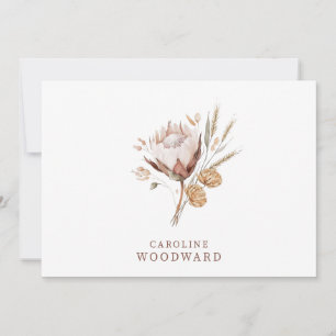 Rustieke Boho Wildflower Notitiekaartje