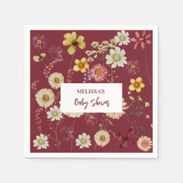 Rustieke boho wildflower servet