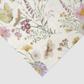 Rustieke boho wildflower tissuepapier (Detail)