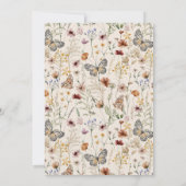 Rustieke Boho Wildflower Verjaardag Uitnodiging (Achterkant)