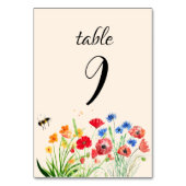 Rustieke Boho Wildflower Waterverf Bloemen Huwelij Kaart (Voorkant)