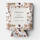 Rustieke Boho Wildflower Wedding Koelbox Blikjeskoeler (Voorkant)