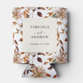 Rustieke Boho Wildflower Wedding Koelbox Blikjeskoeler (Achterkant)