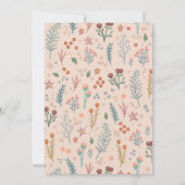 Rustieke Boho Wildflowers Trouwtafelnummers (Achterkant)