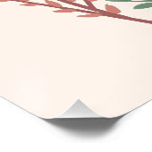 Rustieke Boho Wildflowers Wedding Welkom Teken Perfect Poster (Hoek)