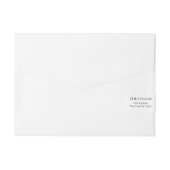 Rustieke Boho Woodland Dieren Waterverf Bruiloft Adreslabel Wikkel (Achterkant)